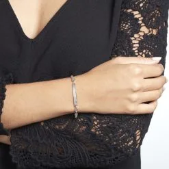 Histoire D'Or Bracelet Identité Carrus Argent Blanc -Boucles d'oreilles Bracelet Soldes FAIFBW0164 model0