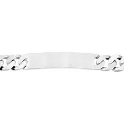 Histoire D'Or Bracelet Identité Casper Maille Gourmette Argent Blanc 7 Histoire D'Or Bracelet Identité Casper Maille Gourmette Argent Blanc -Boucles d'oreilles Bracelet Soldes FAIHBW0193 view1