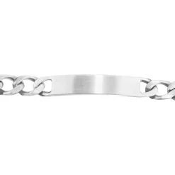 Histoire D'Or Bracelet Identité Vivian Maille Alternee 1/3 Argent Blanc -Boucles d'oreilles Bracelet Soldes FAIHBW0247 view1