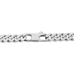 Histoire D'Or Bracelet Identité Casper Maille Gourmette Argent Blanc -Boucles d'oreilles Bracelet Soldes FAIHBW0267 view2