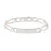 Histoire D'Or Bracelet Identité Vila Maille Alternee 1/2 Argent Blanc