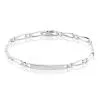 Histoire D'Or Bracelet Identité Anilo Argent Blanc -Boucles d'oreilles Bracelet Soldes FAIHBW0305 master