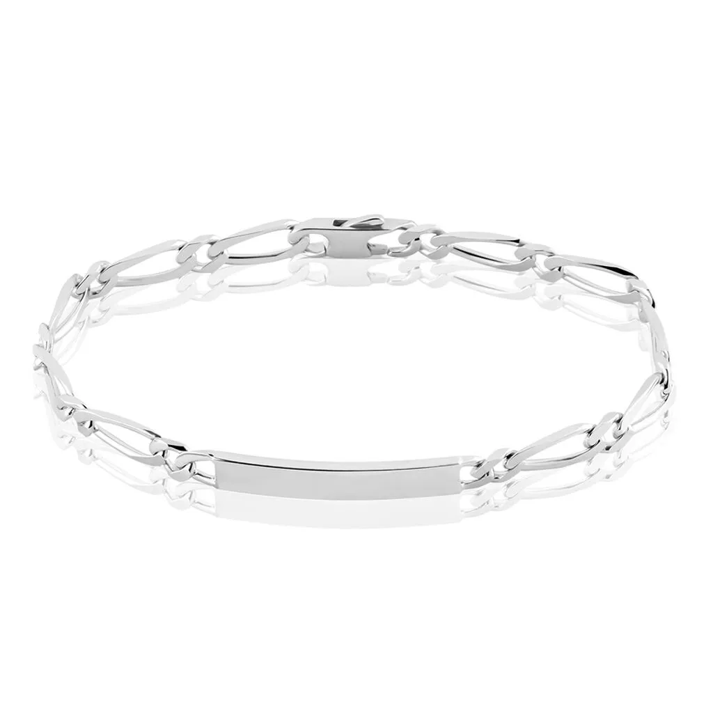 Histoire D'Or Bracelet Identité Anilo Argent Blanc 3 Histoire D'Or Bracelet Identité Anilo Argent Blanc