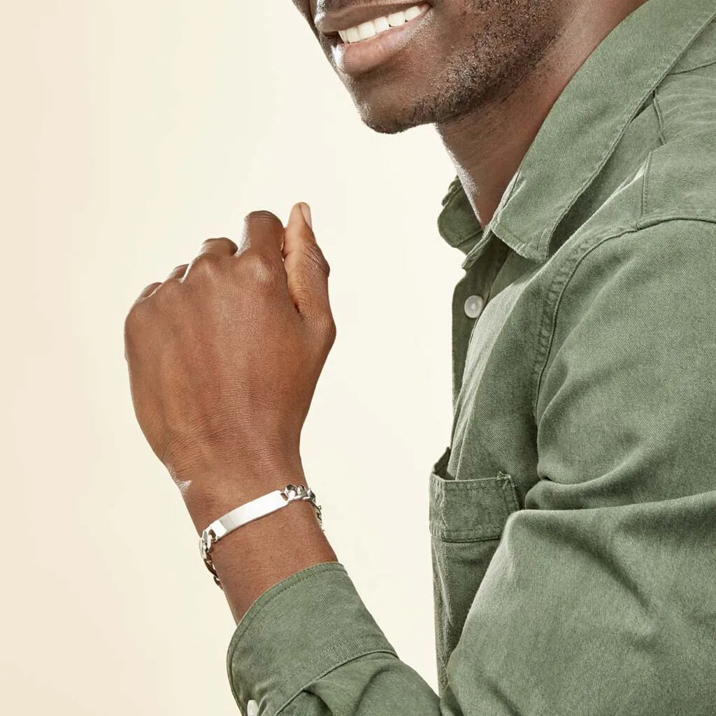 Histoire D'Or Bracelet Identité Argent Blanc Vivian 5 Histoire D'Or Bracelet Identité Argent Blanc Vivian – Image 3