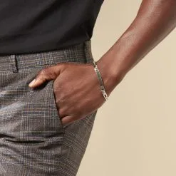 Histoire D'Or Bracelet Identité Argent Blanc Vivian -Boucles d'oreilles Bracelet Soldes FAIHBW0308 model2