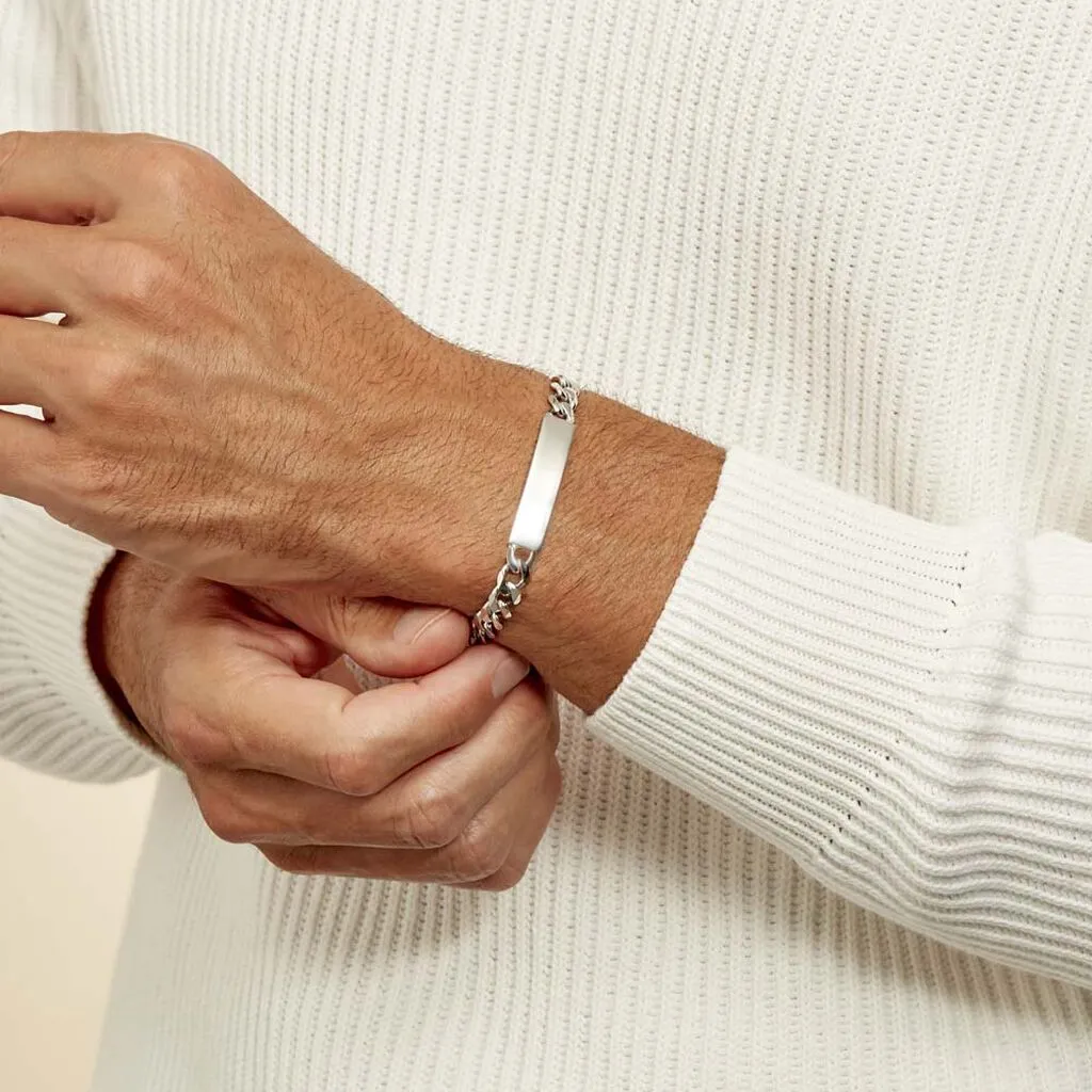 Histoire D'Or Bracelet Identité Casper Argent Blanc 6 Histoire D'Or Bracelet Identité Casper Argent Blanc – Image 4