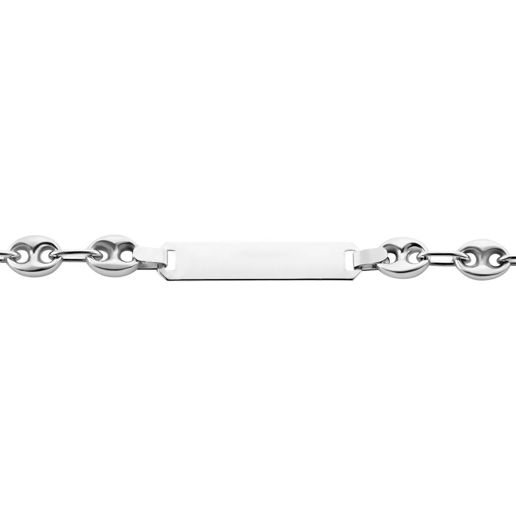 Histoire D'Or Bracelet Identite Argent Blanc Carrus 4 Histoire D'Or Bracelet Identite Argent Blanc Carrus – Image 2