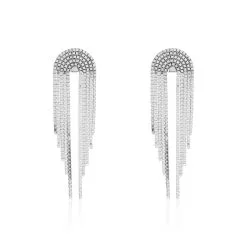 Histoire D'Or Boucles D'oreilles Pendantes Jakarta Argent Blanc