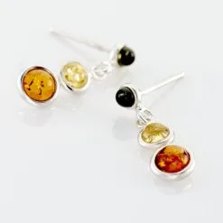 Histoire D'Or Boucles D'oreilles Argent Blanc Rosalie Ambres -Boucles d'oreilles Bracelet Soldes FAOFBID177 view2