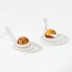 Histoire D'Or Boucles D'oreilles Argent Blanc Alanna Ambres -Boucles d'oreilles Bracelet Soldes FAOFBIM174 view2