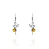Histoire D'Or Boucles D'oreilles Pendantes Argent Blanc Abellia Ambre -Boucles d'oreilles Bracelet Soldes FAOFBIY192 master