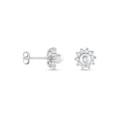 Histoire D'Or Boucles D'oreilles Puces Argent Blanc Cheri Perle De Culture Oxydes 7 Histoire D'Or Boucles D'oreilles Puces Argent Blanc Cheri Perle De Culture Oxydes -Boucles d'oreilles Bracelet Soldes FAOFBU2298 view1