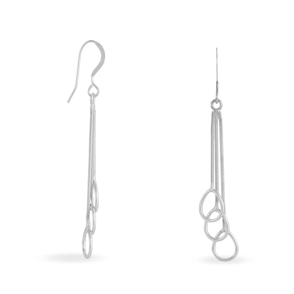 Histoire D'Or Boucles D'oreilles Pendantes Flat Argent Blanc 4 Histoire D'Or Boucles D'oreilles Pendantes Flat Argent Blanc – Image 2