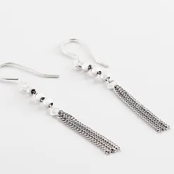 Histoire D'Or Boucles D'oreilles Pendantes Melodie Argent Blanc -Boucles d'oreilles Bracelet Soldes FAOFBW0092 view2