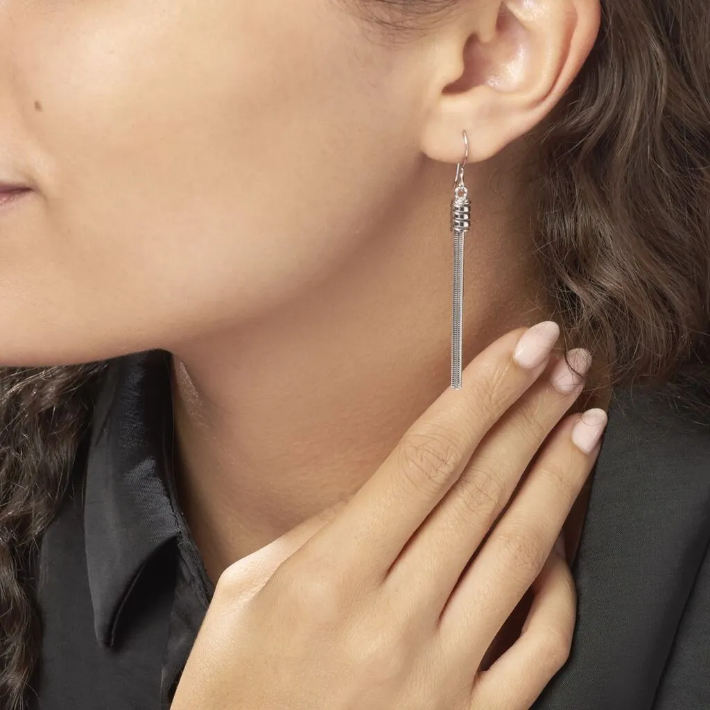 Histoire D'Or Boucles D'oreilles Pendantes Amaryllis Argent Blanc 5 Histoire D'Or Boucles D'oreilles Pendantes Amaryllis Argent Blanc – Image 3