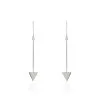 Histoire D'Or Boucles D'oreilles Pendantes Jane Argent Blanc