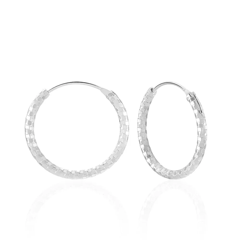 Histoire D'Or Créoles Argent Blanc Agathe 3 Histoire D'Or Créoles Argent Blanc Agathe