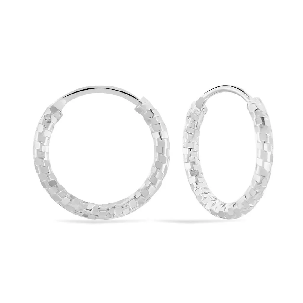 Histoire D'Or Créoles Argent Blanc Agathe 5 Histoire D'Or Créoles Argent Blanc Agathe – Image 3