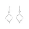 Histoire D'Or Boucles D'oreilles Pendantes Louison Argent Blanc