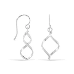 Histoire D'Or Boucles D'oreilles Pendantes Louison Argent Blanc -Boucles d'oreilles Bracelet Soldes FAOFBW00CD view1