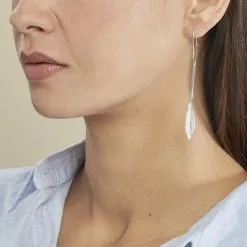 Histoire D'Or Boucles D'oreilles Pendantes Euriell Argent Blanc -Boucles d'oreilles Bracelet Soldes FAOFBW00DD model0