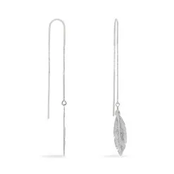 Histoire D'Or Boucles D'oreilles Pendantes Euriell Argent Blanc -Boucles d'oreilles Bracelet Soldes FAOFBW00DD view1