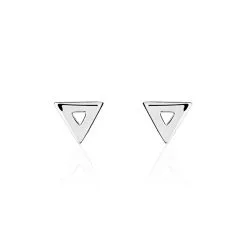 Histoire D'Or Boucles D'oreilles Puces Severine Argent Blanc