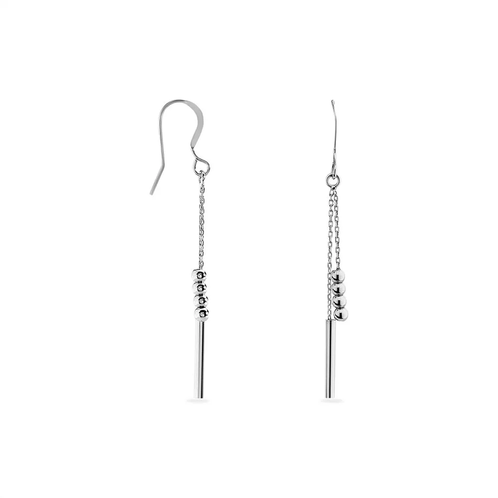 Histoire D'Or Boucles D'oreilles Pendantes Eucleia Argent Blanc 3 Histoire D'Or Boucles D'oreilles Pendantes Eucleia Argent Blanc – Image 2