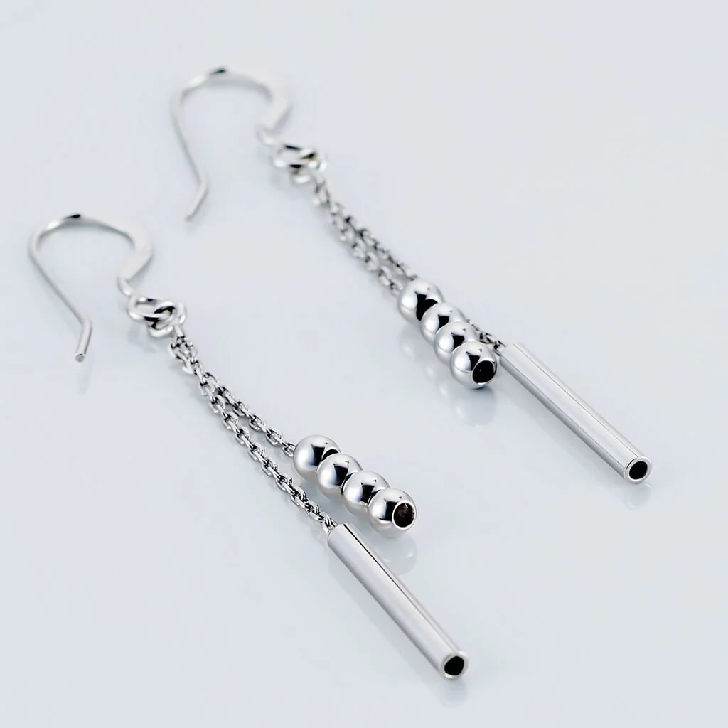 Histoire D'Or Boucles D'oreilles Pendantes Eucleia Argent Blanc 4 Histoire D'Or Boucles D'oreilles Pendantes Eucleia Argent Blanc – Image 3