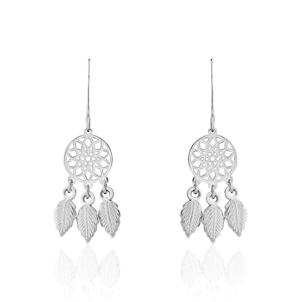 Histoire D'Or Boucles D'oreilles Pendantes Ida Argent Blanc 3 Histoire D'Or Boucles D'oreilles Pendantes Ida Argent Blanc