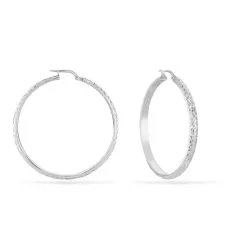 Histoire D'Or Créoles Argent Blanc Esmee 10 Histoire D'Or Créoles Argent Blanc Esmee -Boucles d'oreilles Bracelet Soldes FAOFBW00NG view2