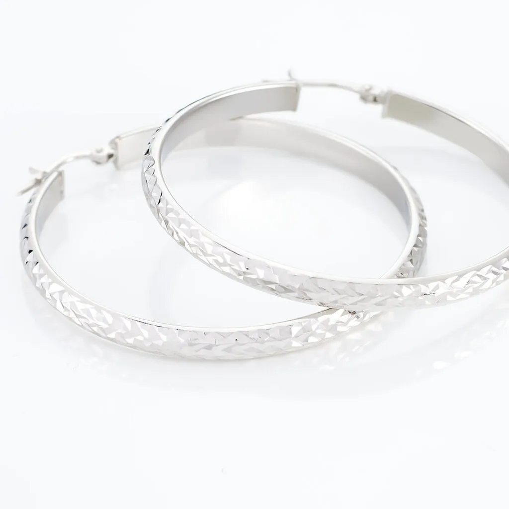 Histoire D'Or Créoles Argent Blanc Esmee 6 Histoire D'Or Créoles Argent Blanc Esmee – Image 4