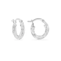 Histoire D'Or Créoles Argent Blanc Diane -Boucles d'oreilles Bracelet Soldes FAOFBW00U6 view2
