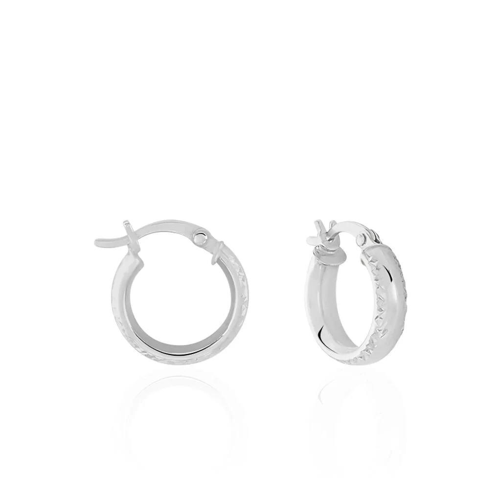 Histoire D'Or Créoles Argent Blanc Ava 3 Histoire D'Or Créoles Argent Blanc Ava