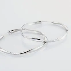 Histoire D'Or Créoles Alieno Helicoidale Argent Blanc -Boucles d'oreilles Bracelet Soldes FAOFBW00UA view2