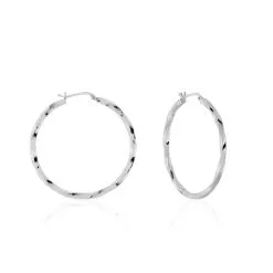 Histoire D'Or Créoles Argent Blanc Diane