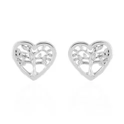 Histoire D'Or Boucles D'oreilles Pendantes Elwenn Argent Blanc