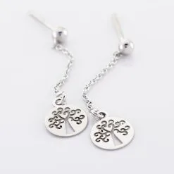 Histoire D'Or Boucles D'oreilles Pendantes Audrey-rose Argent Blanc -Boucles d'oreilles Bracelet Soldes FAOFBW00WR view2