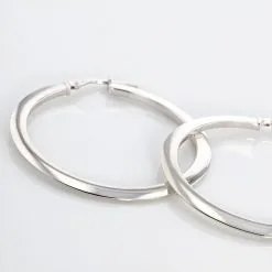Histoire D'Or Créoles Argent Blanc Hally -Boucles d'oreilles Bracelet Soldes FAOFBW00Z7 view2