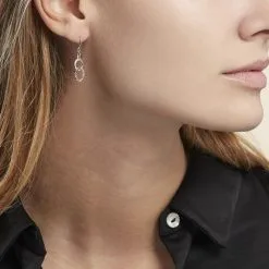 Histoire D'Or Boucles D'oreilles Pendantes Argent Blanc -Boucles d'oreilles Bracelet Soldes FAOFBW013X model0