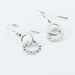 Histoire D'Or Boucles D'oreilles Pendantes Argent Blanc -Boucles d'oreilles Bracelet Soldes FAOFBW013X view2