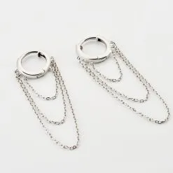 Histoire D'Or Créoles Argent Blanc Nissa -Boucles d'oreilles Bracelet Soldes FAOFBW014S view2