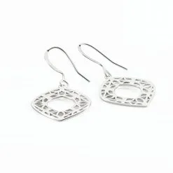 Histoire D'Or Boucles D'oreilles Pendantes Maurizia Argent Blanc -Boucles d'oreilles Bracelet Soldes FAOFBW0661 view2