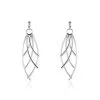 Histoire D'Or Boucles D'oreilles Pendantes Tarita Argent Blanc