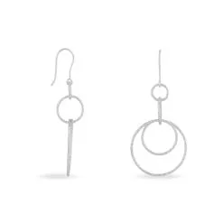 Histoire D'Or Boucles D'oreilles Pendantes Flaura Argent Blanc -Boucles d'oreilles Bracelet Soldes FAOFBW0945 view1