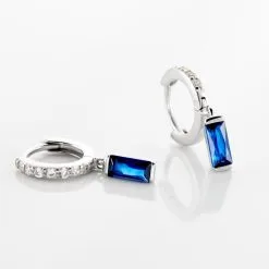 Histoire D'Or Créoles Argent Blanc Irenion Oxydes De Zirconium -Boucles d'oreilles Bracelet Soldes FAOFBZB191 view2