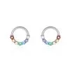 Histoire D'Or Boucles D'oreilles Puces Argent Blanc Giustino Oxydes De Zirconium