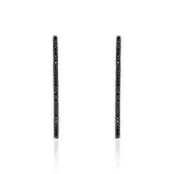 Histoire D'Or Boucles D'oreilles Pendantes Judith Argent Blanc Oxyde De Zirconium