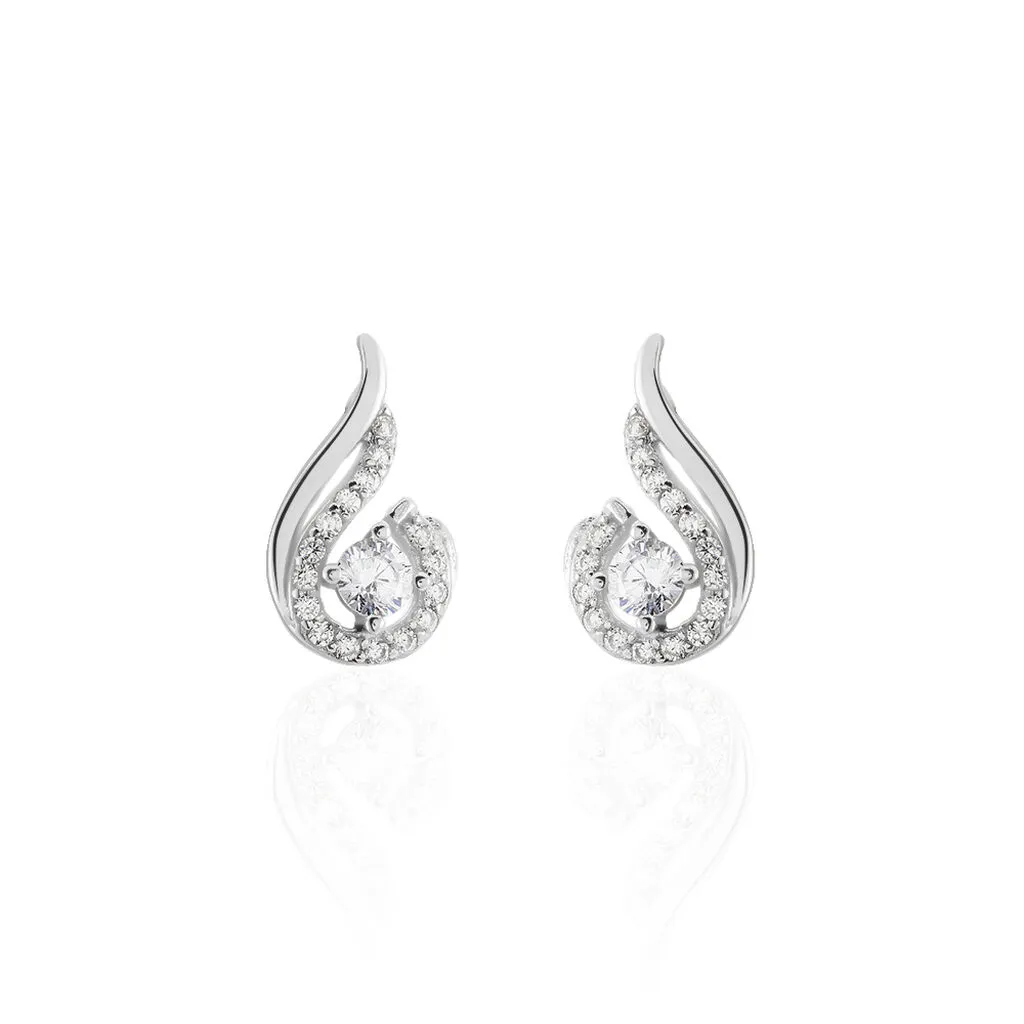 Histoire D'Or Boucles D'oreilles Puces Indian Drop Argent Blanc Oxyde De Zirconium 3 Histoire D'Or Boucles D'oreilles Puces Indian Drop Argent Blanc Oxyde De Zirconium