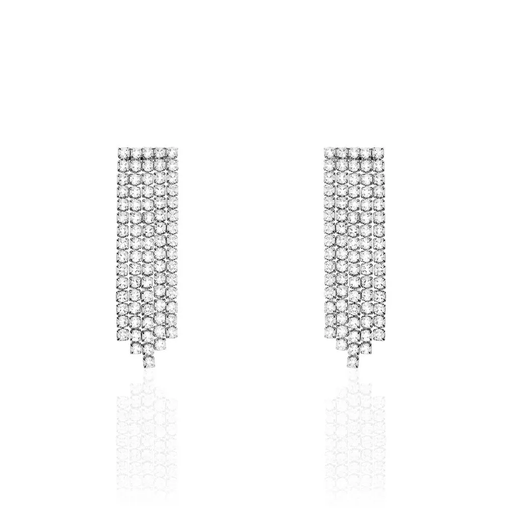 Histoire D'Or Boucles D'oreilles Pendantes Clavie Argent Blanc Oxyde De Zirconium 3 Histoire D'Or Boucles D'oreilles Pendantes Clavie Argent Blanc Oxyde De Zirconium